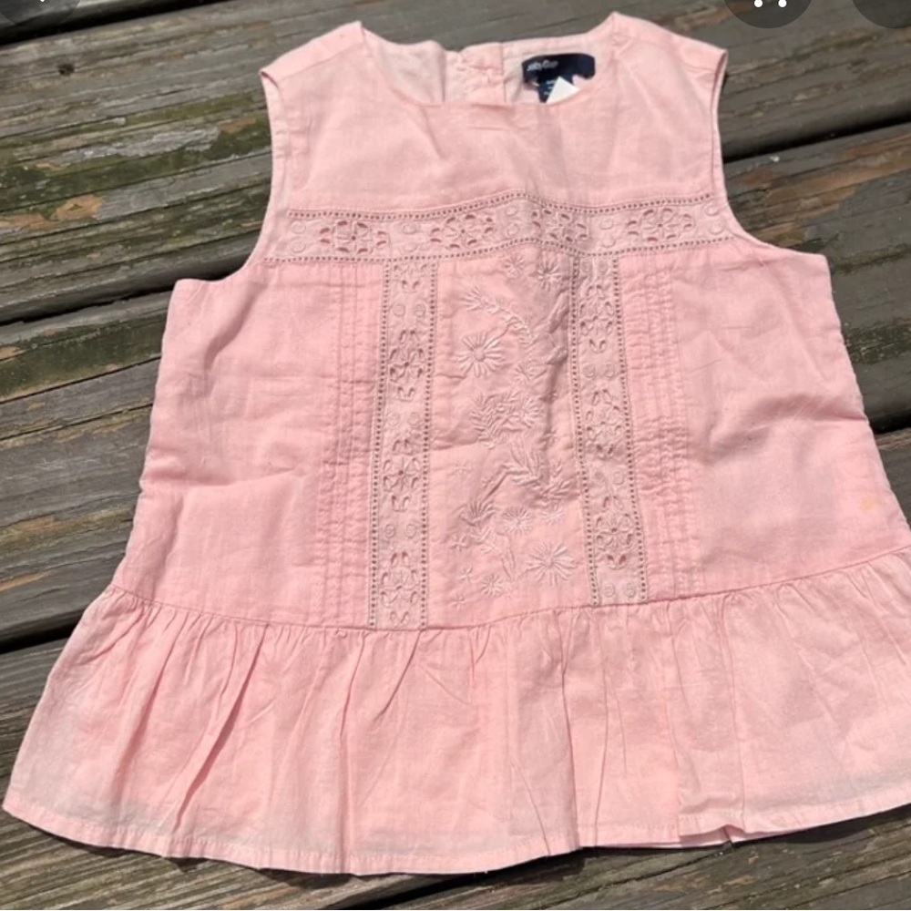 Baby gap size 4 new top pink eyelet